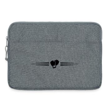 Boxing Gloves Line - Laptop bag 15" - heather grey - Front