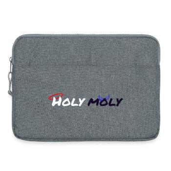 Holy Moly design - Laptop bag 15" - heather grey - Front