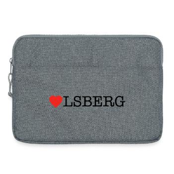 Olsberg - Sacoche pour ordinateur portable 15 pouces - gris chiné - Devant