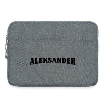 Don d’Aleksander - Sacoche pour ordinateur portable 15 pouces - gris chiné - Devant