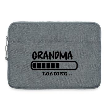grandma grandmother - Laptop bag 15" - heather grey - Front