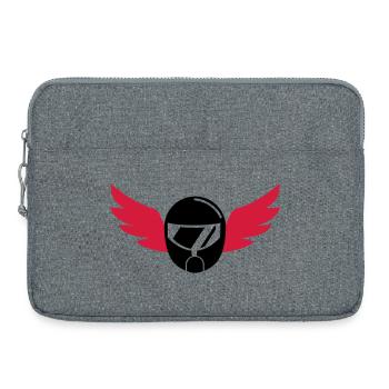 Karting / Kart / Go-Kart / Sport / Driver - Laptop bag 15" - heather grey - Front