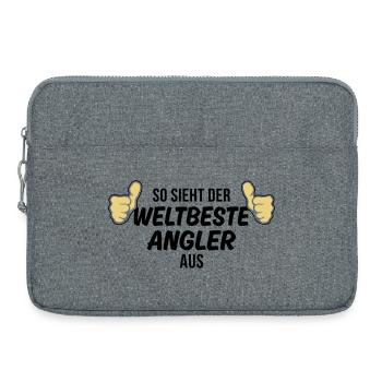 der weltbeste angler - Laptoptasche 15" - Grau meliert - Vorne