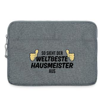 der weltbeste hausmeister - Laptoptasche 15" - Grau meliert - Vorne