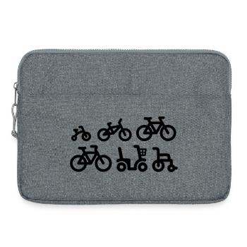 Evolution Mountainbike MTB ATB Fahrrad - Laptoptasche 15" - Grau meliert - Vorne