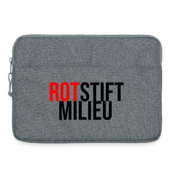 Rotstiftmillieu Lehrer - Laptoptasche 15" - Grau meliert - Vorne