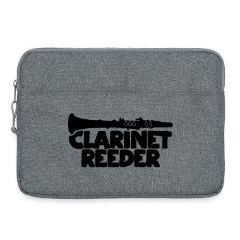Embouchure de clarinette - Sacoche pour ordinateur portable 15 pouces - gris chiné - Devant