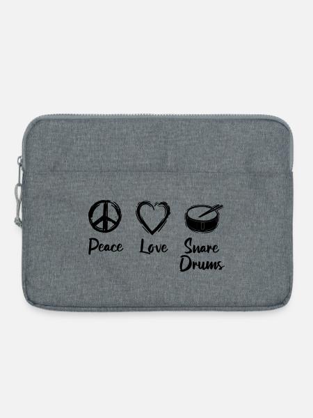 Kleine Trommel - Laptoptasche 15" - Grau meliert
