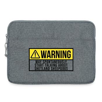Chien de berger des Shetland - Sacoche pour ordinateur portable 15 pouces - gris chiné - Devant