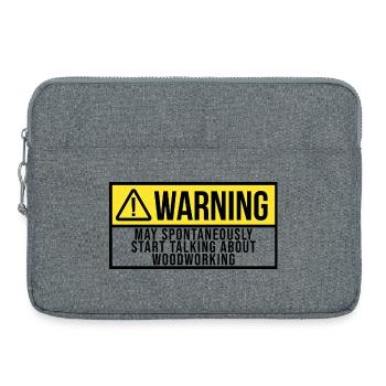 Menuisier - Sacoche pour ordinateur portable 15 pouces - gris chiné - Devant