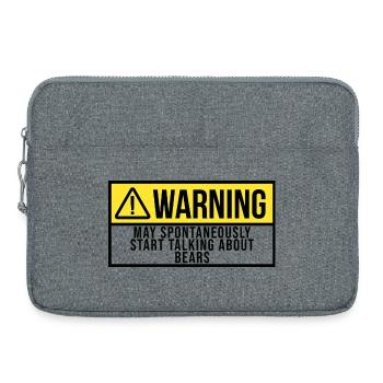 Bär - Laptoptasche 15" - Grau meliert - Vorne