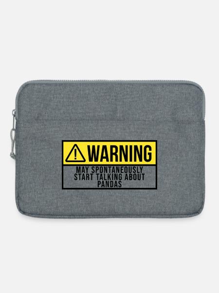 Panda Panda Panda - Laptoptasche 15" - Grau meliert