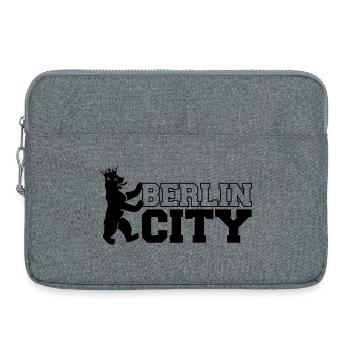 berlin_city_1 - Sacoche pour ordinateur portable 15 pouces - gris chiné - Devant