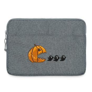 Pumpkin Stalks Halloween Ghosts - Laptop bag 15" - heather grey - Front