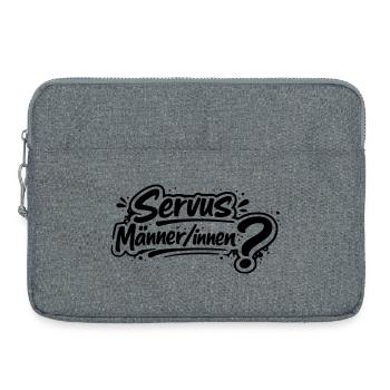 Servus Männer/innen? - Laptoptasche 15" - Grau meliert - Vorne