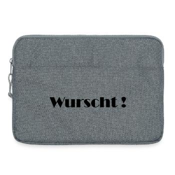 Wurst_logo - Sacoche pour ordinateur portable 15 pouces - gris chiné - Devant