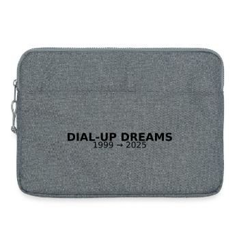 DIAL-UP DREAMS - Laptop bag 15" - heather grey - Front