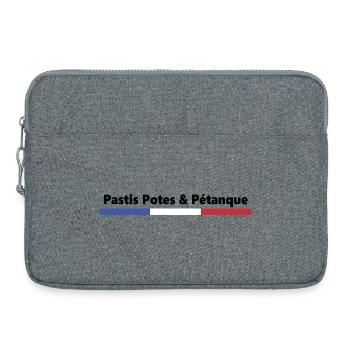 PASTIS POTES PÉTANQUE FRANKREICH BBR - Laptoptasche 15" - Grau meliert - Vorne