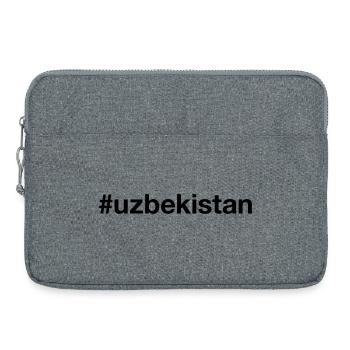 USBEKISTAN Hashtag Usbeke Uzbekistan - Laptoptasche 15" - Grau meliert - Vorne
