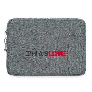 I'M A SLOVE - let's talk - Laptop bag 15" - heather grey - Front