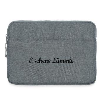 E schens Lämmle - Sacoche pour ordinateur portable 15 pouces - gris chiné - Devant