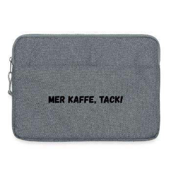 Mehr Kaffee, bitte! - Laptoptasche 15" - Grau meliert - Vorne