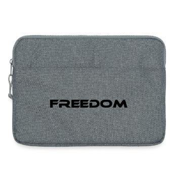 freedom lettering - Laptop bag 15" - heather grey - Front