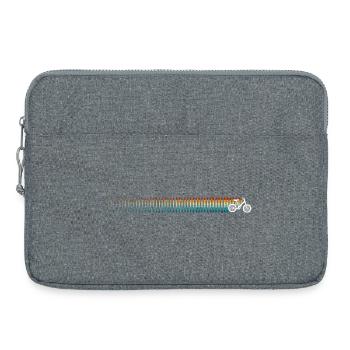 Retro Cycling - Laptop bag 15" - heather grey - Front