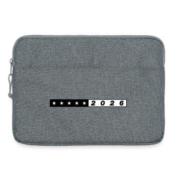 2026 Sterne Symbol - Laptoptasche 15" - Grau meliert - Vorne