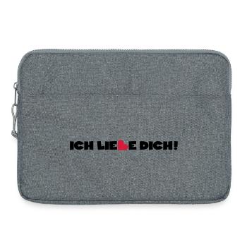 Liebe Herz Valentinstag - Laptoptasche 15" - Grau meliert - Vorne