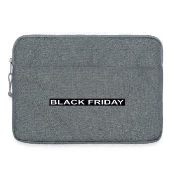 Black Friday Minimalist - Laptoptasche 15" - Grau meliert - Vorne