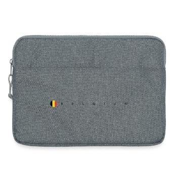belgium flag - Laptop bag 15" - heather grey - Front