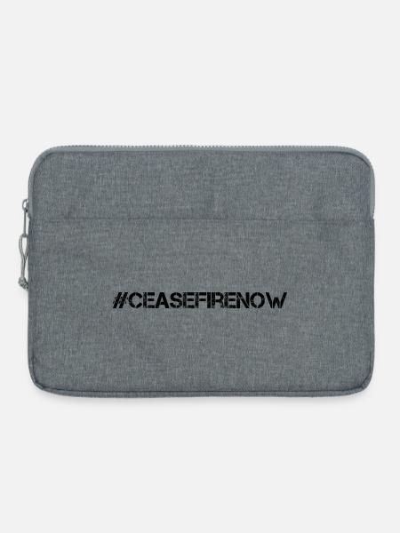 cease fire now - Laptoptasche 15" - Grau meliert