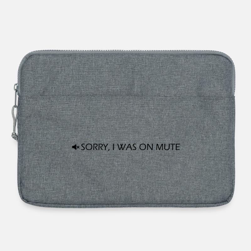 Sorry, I was on mute - Laptoptasche 15" - Grau meliert