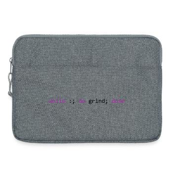 Der Grind hört nie auf, leicht - Laptoptasche 15" - Grau meliert - Vorne