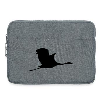 Grue volante - Sacoche pour ordinateur portable 15 pouces - gris chiné - Devant