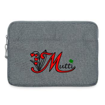 Mama, Muttertag, Mutti - Laptoptasche 15" - Grau meliert - Vorne