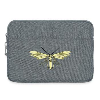 Feather moth - Laptop bag 15" - heather grey - Front
