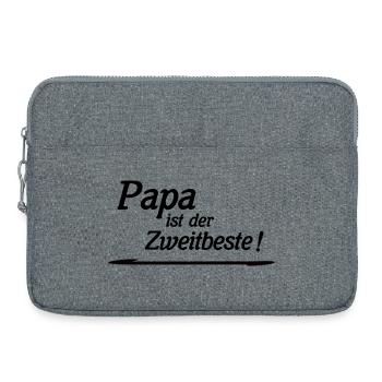 Dad is second best - Laptop bag 15" - heather grey - Front
