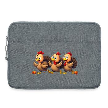 Thanksgiving Truthahn Baby - Laptoptasche 15" - Grau meliert - Vorne
