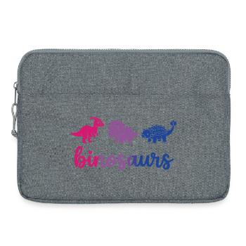 Pride Month LGBTQ – Binosaur - Laptoptasche 15" - Grau meliert - Vorne