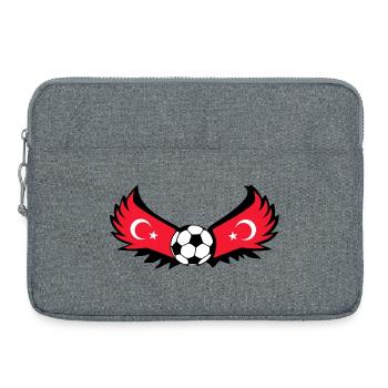 Fussball Türkei - Laptoptasche 15" - Grau meliert - Vorne