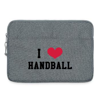I Love Handball - Sacoche pour ordinateur portable 15 pouces - gris chiné - Devant