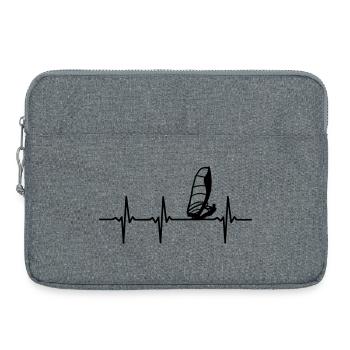 Windsurfers ECG - Laptop bag 15" - heather grey - Front