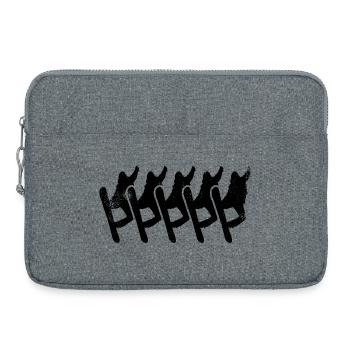 Snowboarders - Laptop bag 15" - heather grey - Front