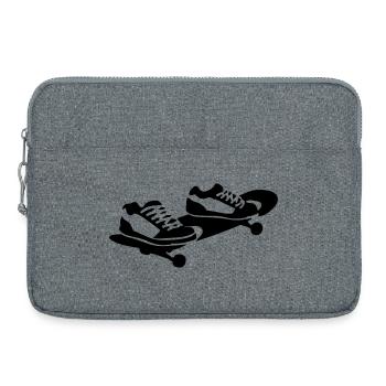 Skateboard - Laptoptasche 15" - Grau meliert - Vorne