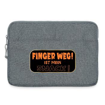 Hands off snack - Laptop bag 15" - heather grey - Front