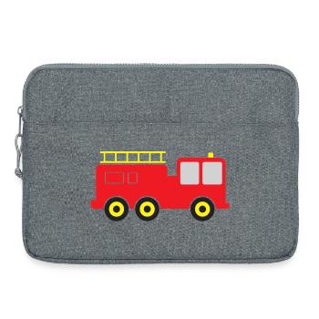 Feuerwehrauto - Laptoptasche 15" - Grau meliert - Vorne