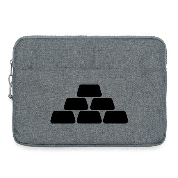Gold bullion - Laptop bag 15" - heather grey - Front