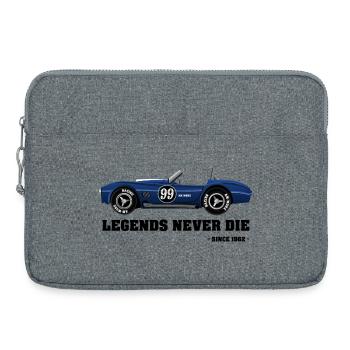Legends Never Die – Classic Racer 1962 - Laptoptasche 15" - Grau meliert - Vorne